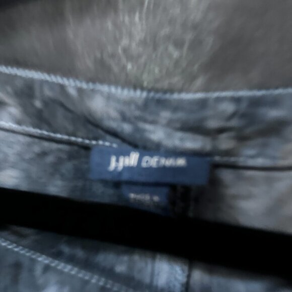 J.Jill Black Tie Dye Size Petite XL Extra Large Tencel Blue Dress Sleeveless - Picture 6 of 10